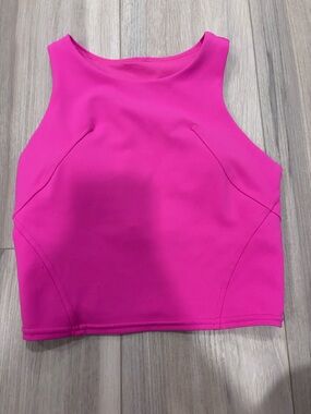lululemon athletica Bright Hot Pink Performance Crop Tank